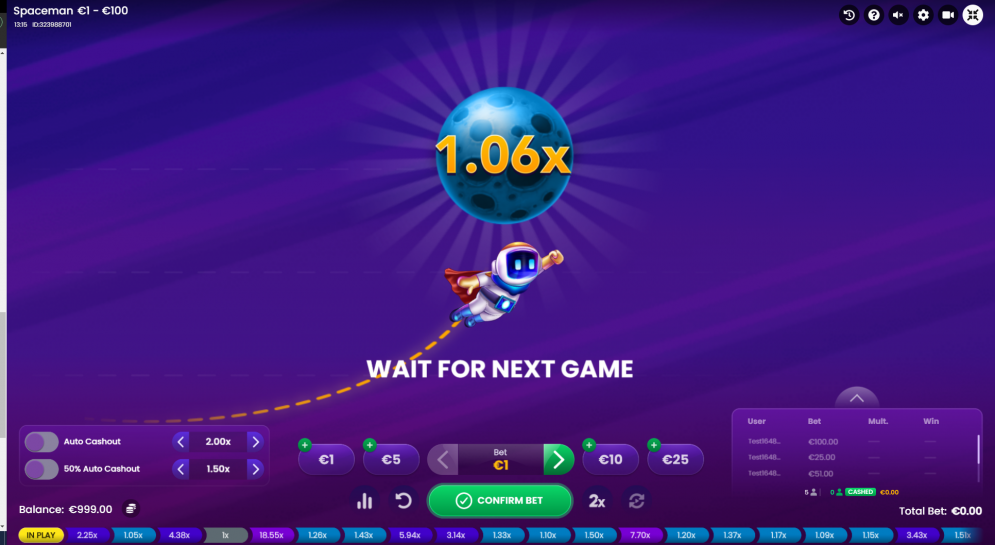 Bermain dan Menang di Spaceman Slot